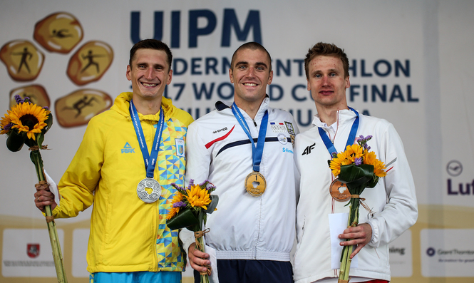 2017 UIPM World Cup Men's Final podium
